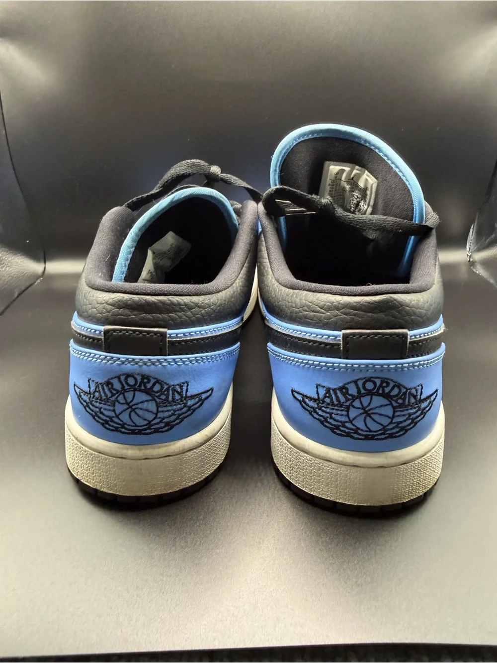 Jordan Black and White Low-Top Sneakers